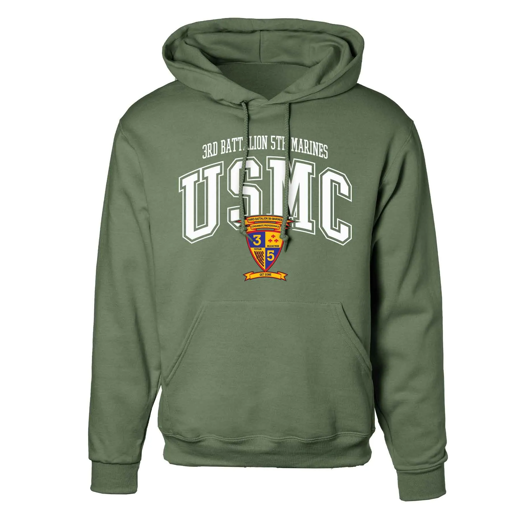 3rd Battalion 5th Marines Arched Hoodie