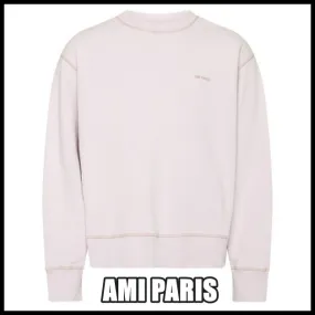 AMI PARIS  |Unisex Street Style Logo Hoodies & Sweatshirts