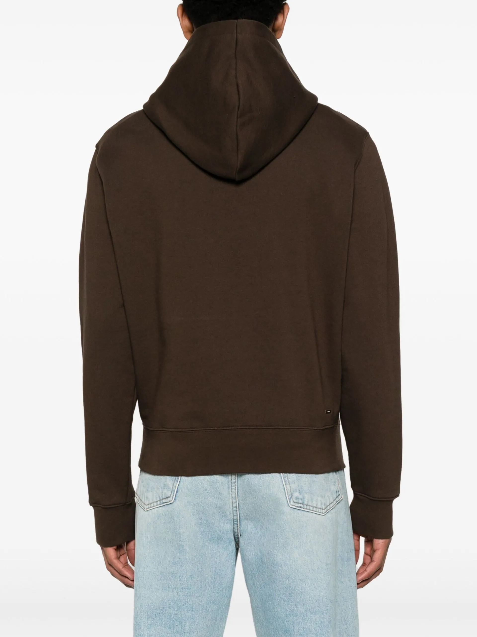 AMIRI  |Street Style Bi-color Long Sleeves Plain Cotton Logo Hoodies