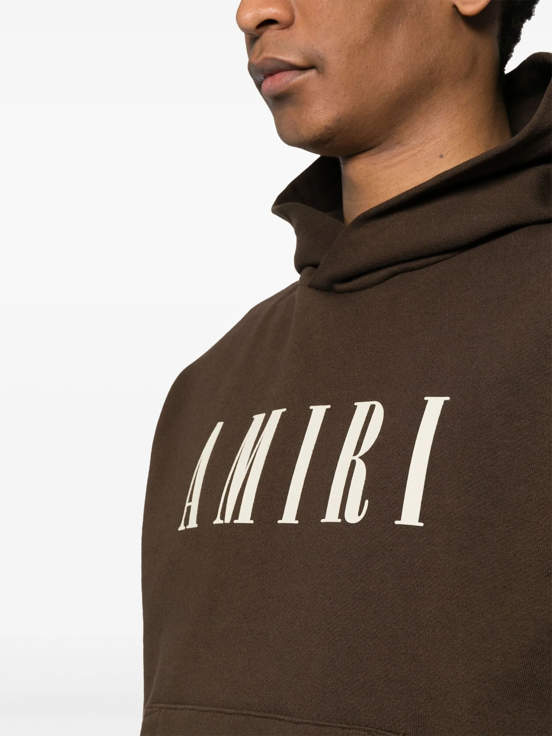 AMIRI  |Street Style Bi-color Long Sleeves Plain Cotton Logo Hoodies