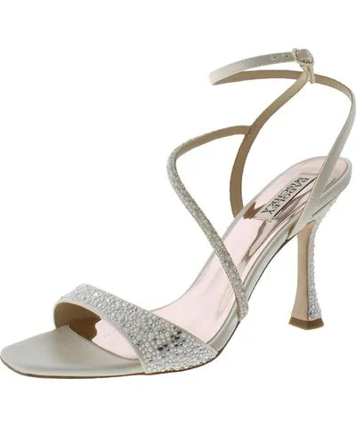 Badgley Mischka Sally Womens Embellished Square Toe Pumps