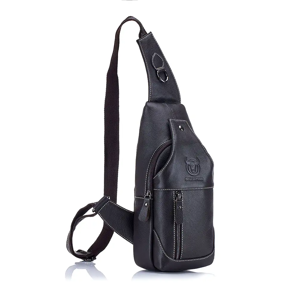 BULLCAPTAIN Genuine Leather Backpack