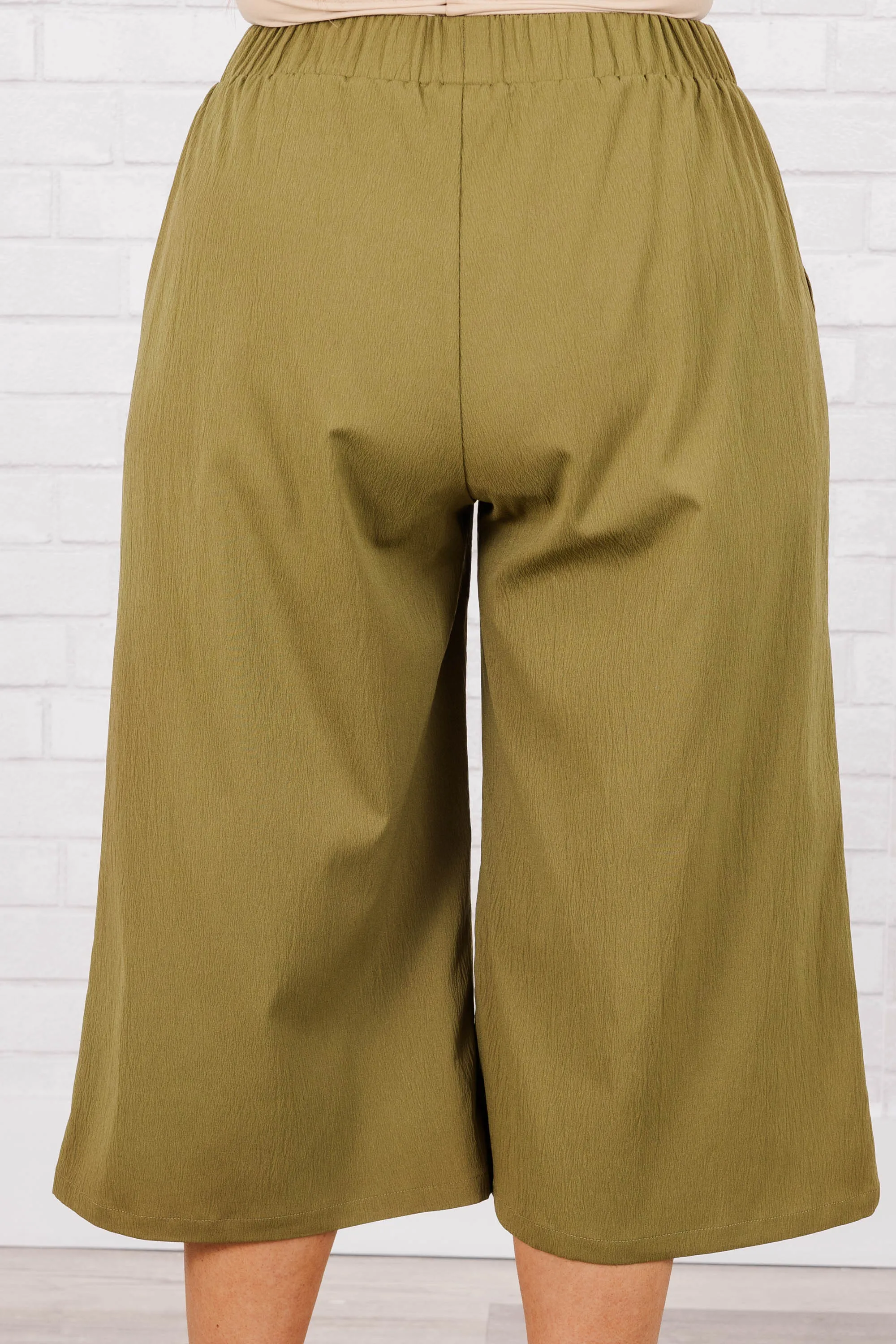 Buttons and Bells Pants, Olive