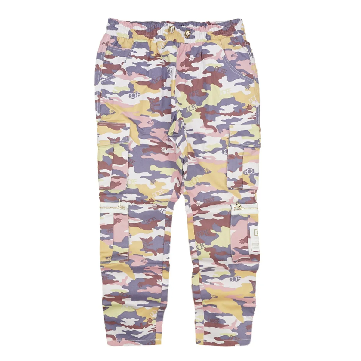 Camo Sateen Pants (Purple) / C1