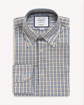 Charles Tyrwhitt BD Extra Slim Fit Check Shirt Yellow