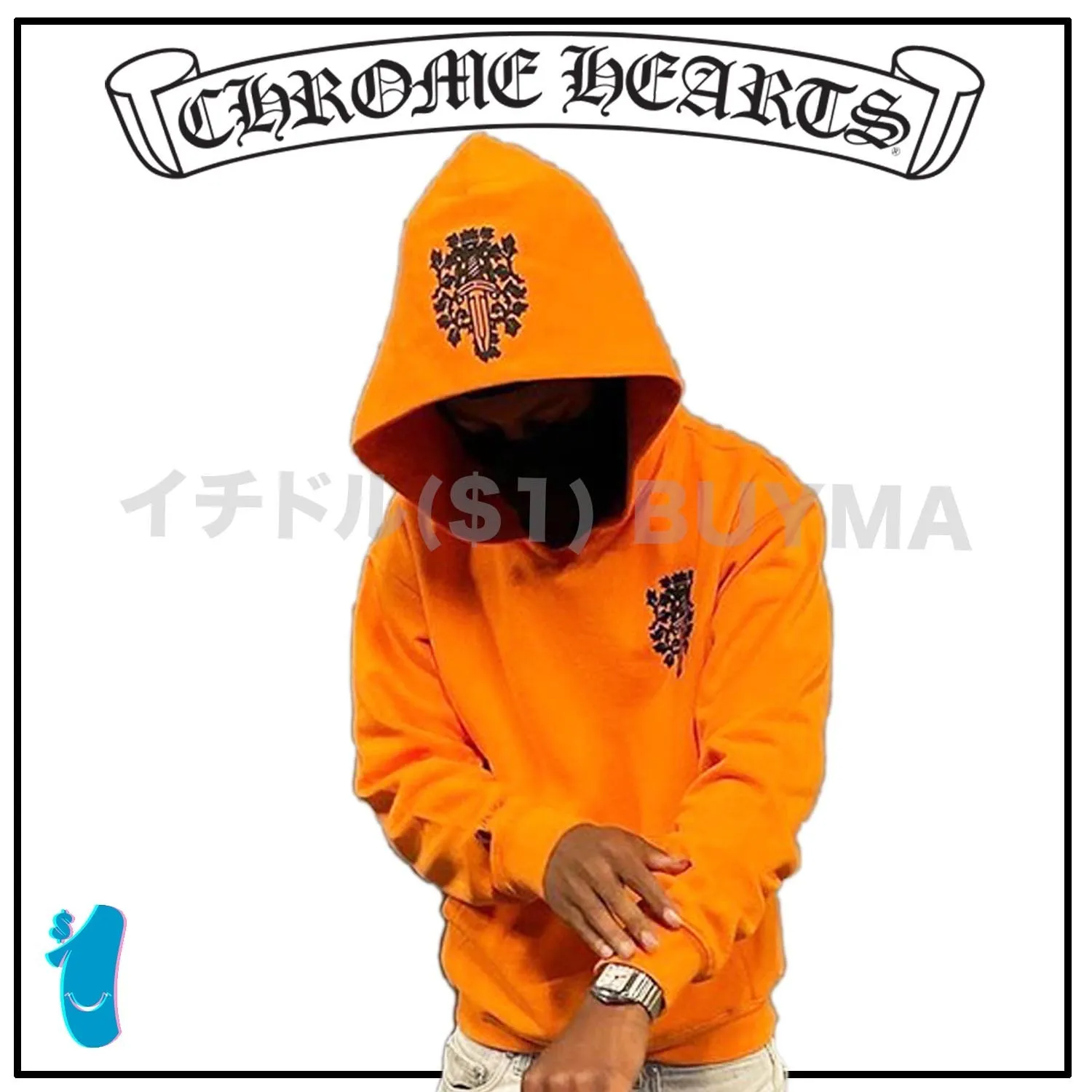 CHROME HEARTS  |Unisex Street Style Long Sleeves Cotton Logo Hoodies