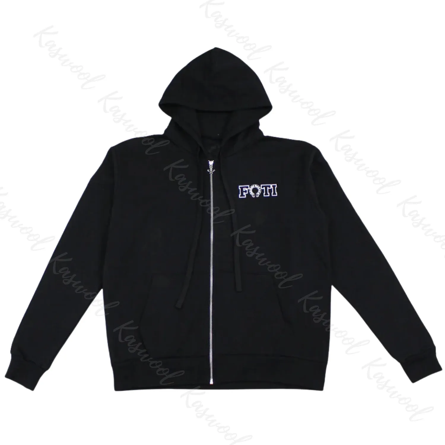 CHROME HEARTS  |Unisex Street Style Long Sleeves Plain Cotton Logo Hoodies