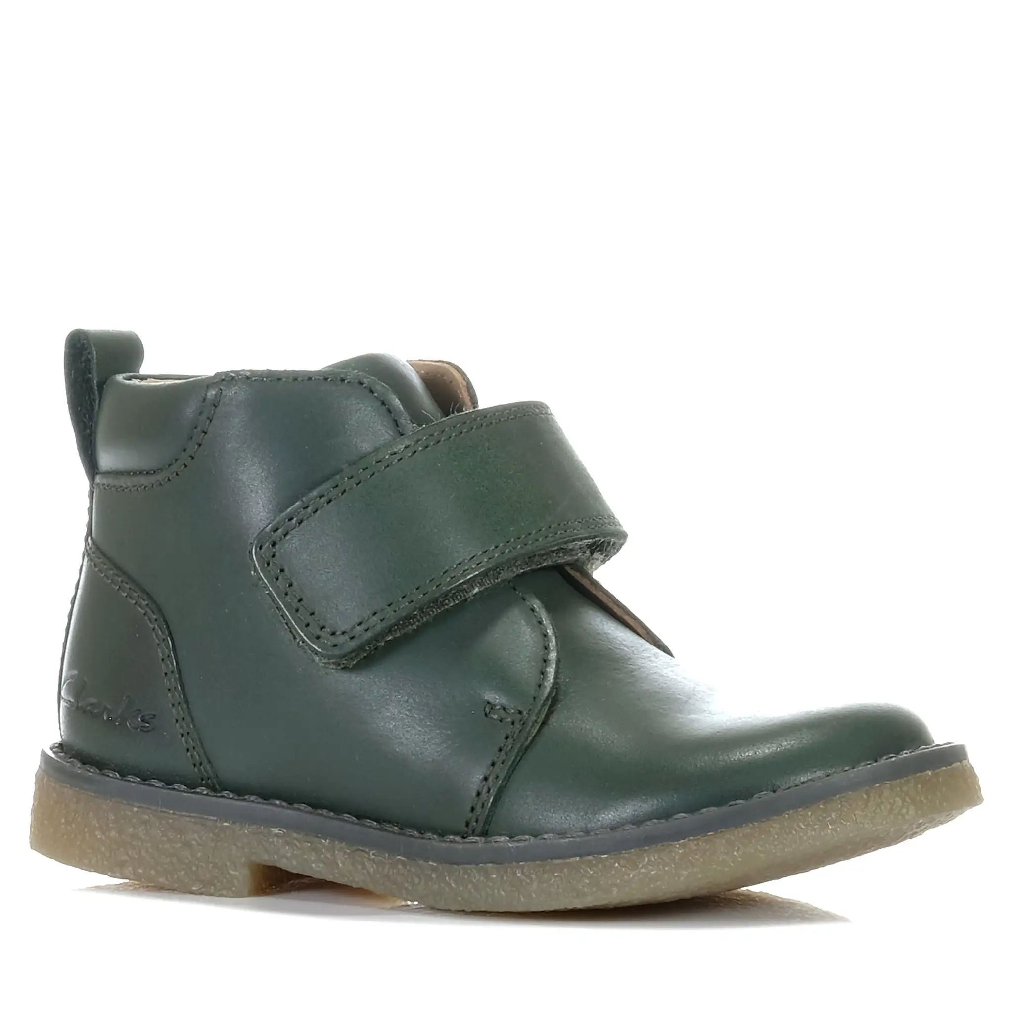 Clarks Charlie Jnr Dark Olive