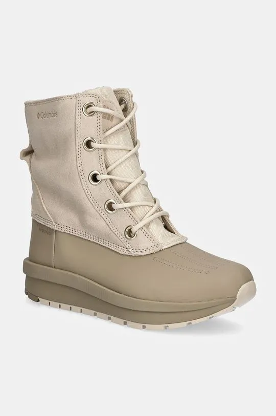 Columbia snow boots Moritza Shield OH V2 women's beige color 2100381