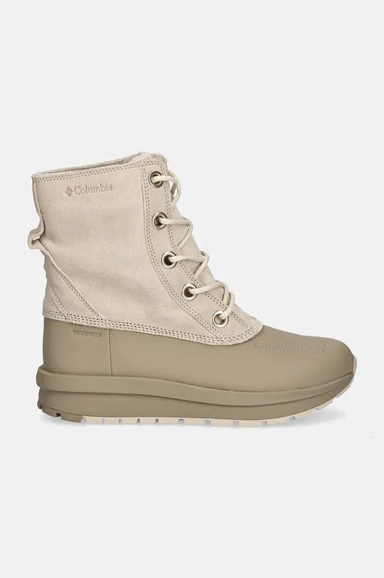 Columbia snow boots Moritza Shield OH V2 women's beige color 2100381