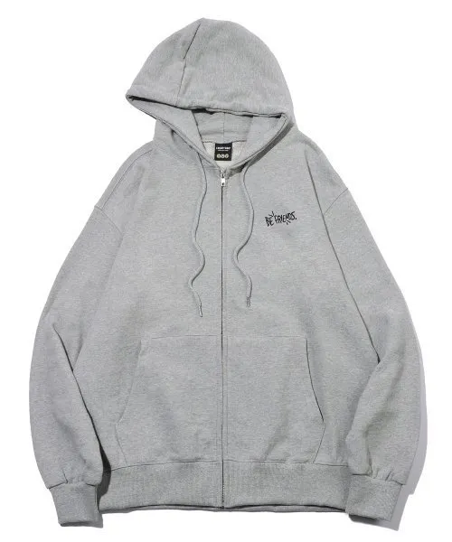 COMPAGNO  |[COMPAGNO]★Be Friends EMBROIDERED HOOD ZIP UP