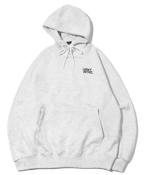 COMPAGNO  |[COMPAGNO]★DID NOT DO THIS EMBROIDERED HOODIE