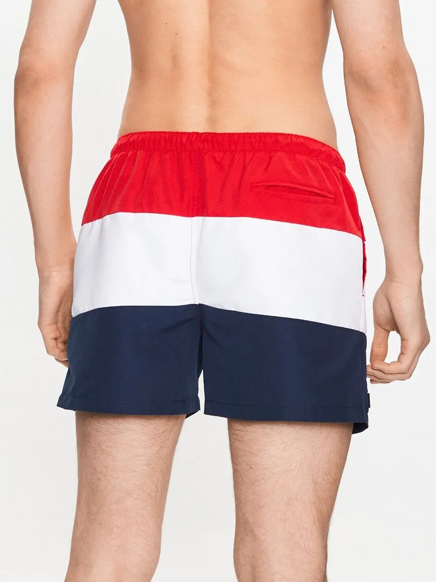 Ellesse Cielo Swim Shorts Navy/Red/White