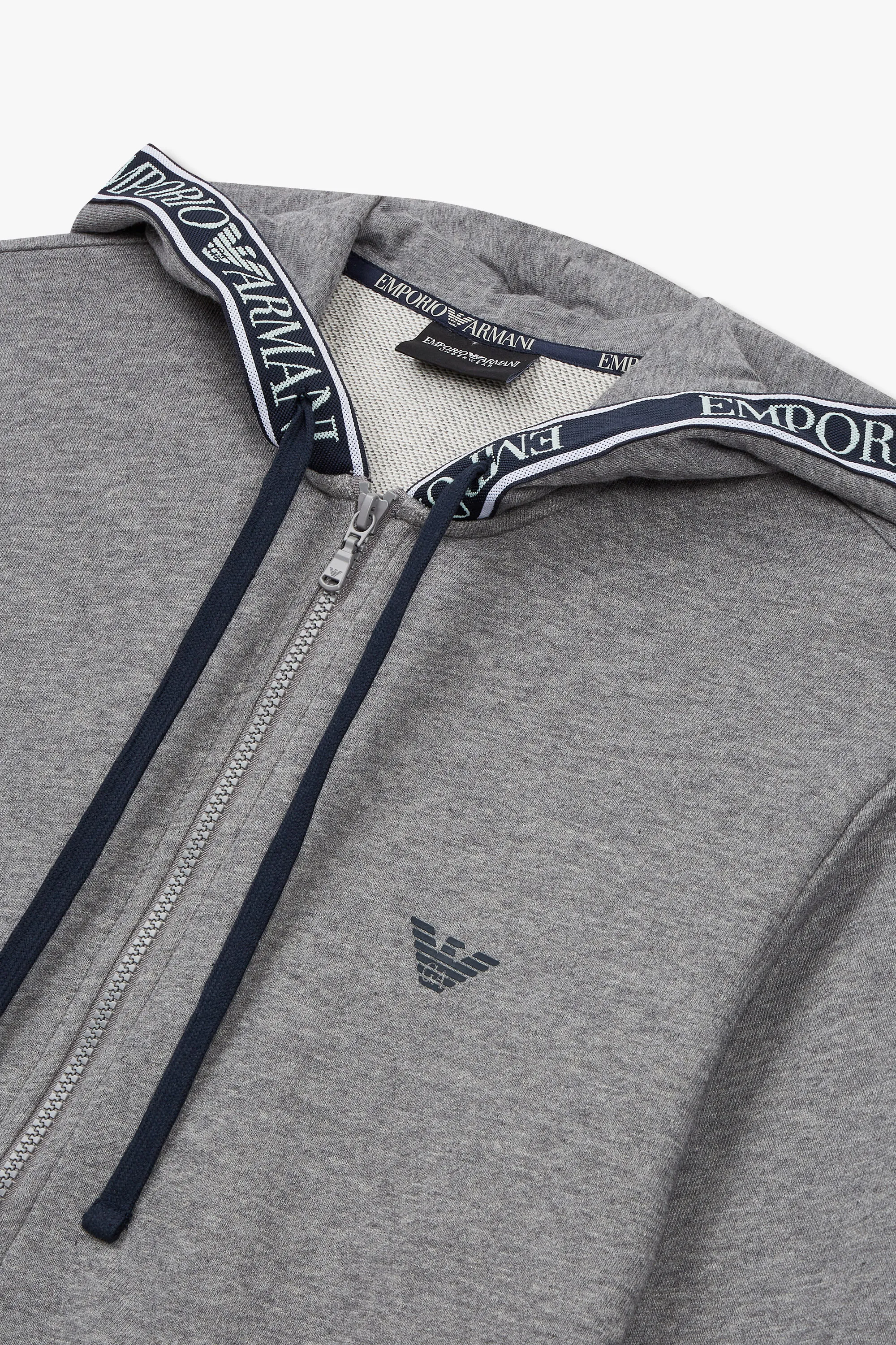 EMPORIO ARMANI  |Nylon Street Style Long Sleeves Cotton Logo Hoodies