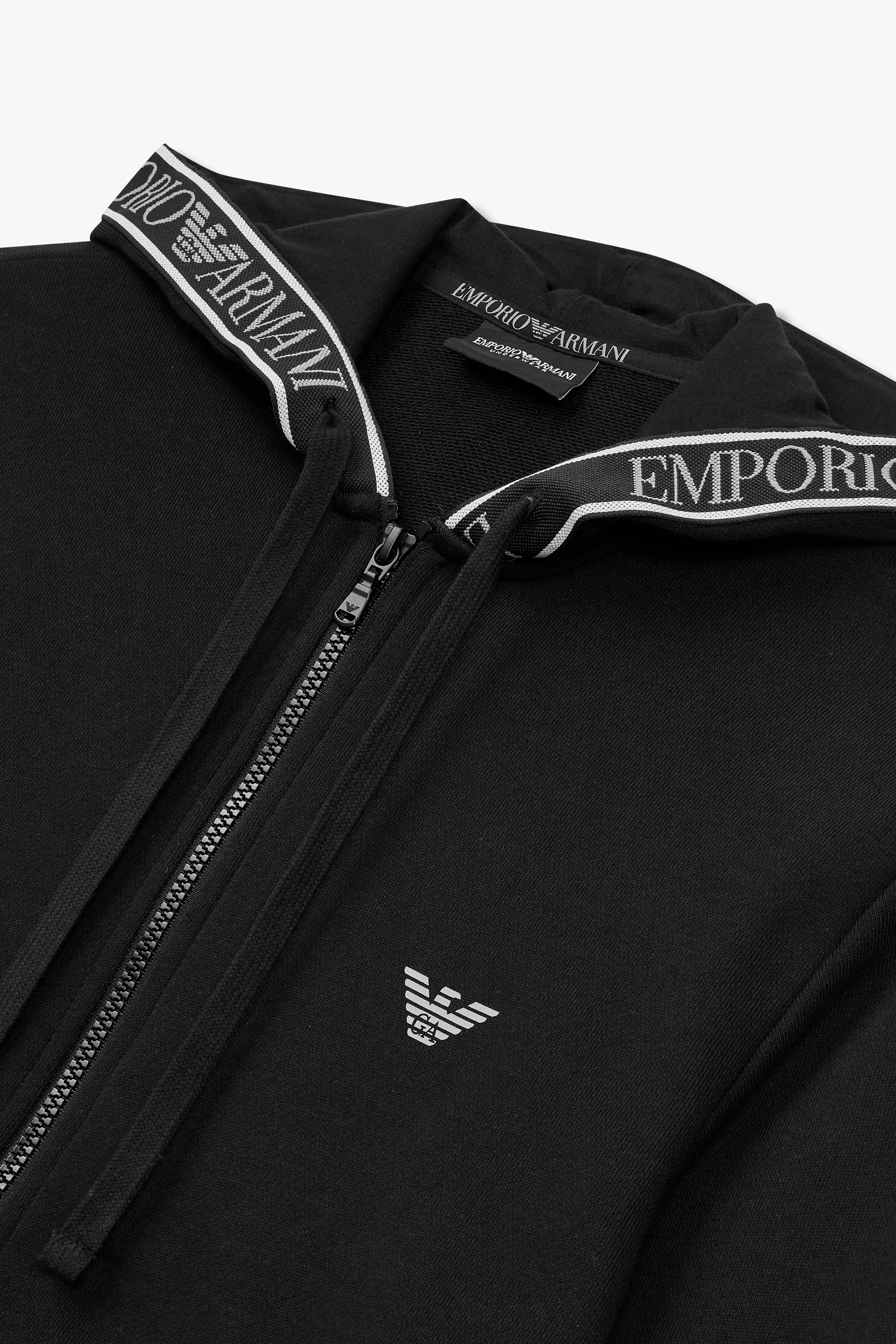 EMPORIO ARMANI  |Nylon Street Style Long Sleeves Cotton Logo Hoodies