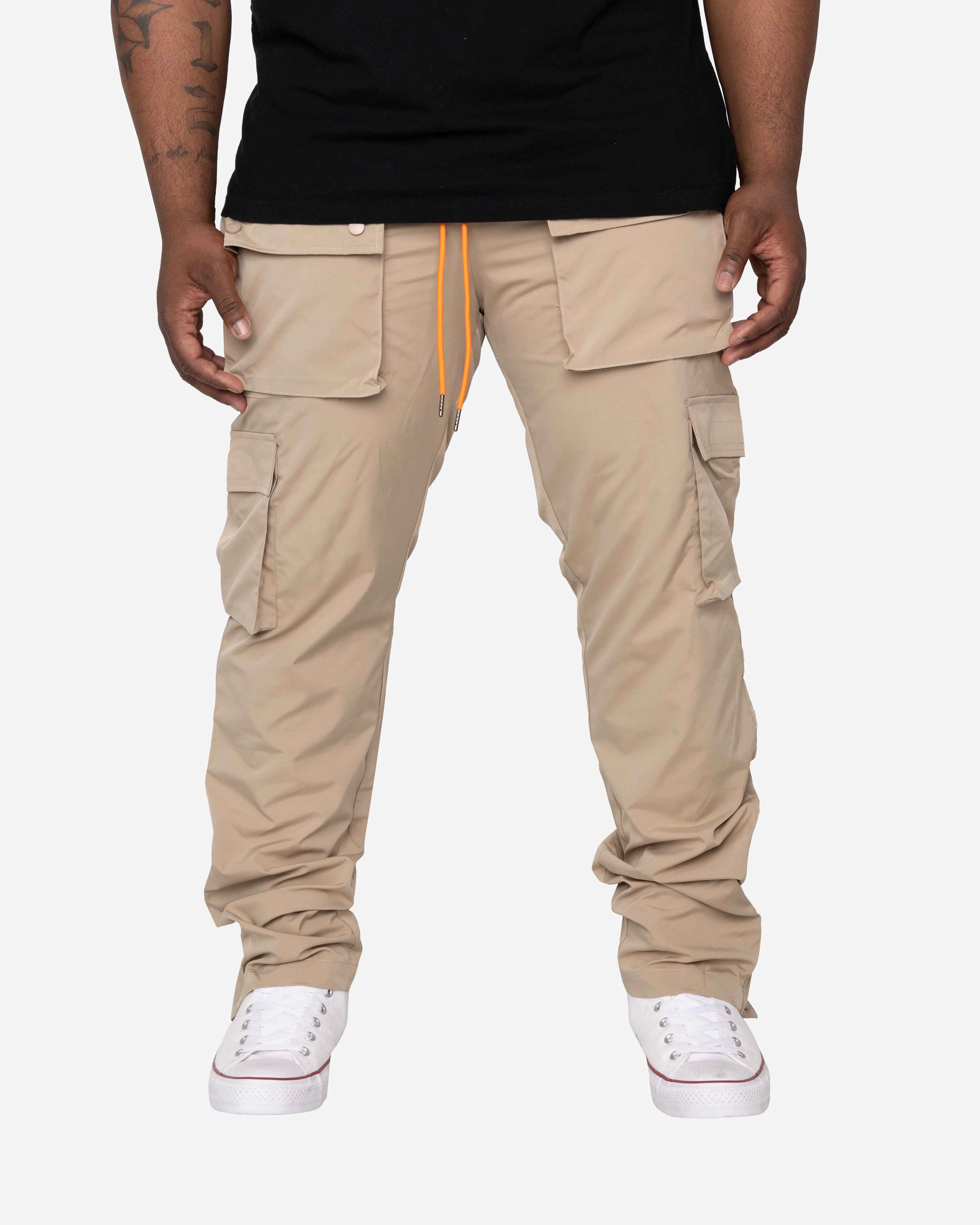 EPTM BIG N TALL SNAP CARGO PANTS-KHAKI