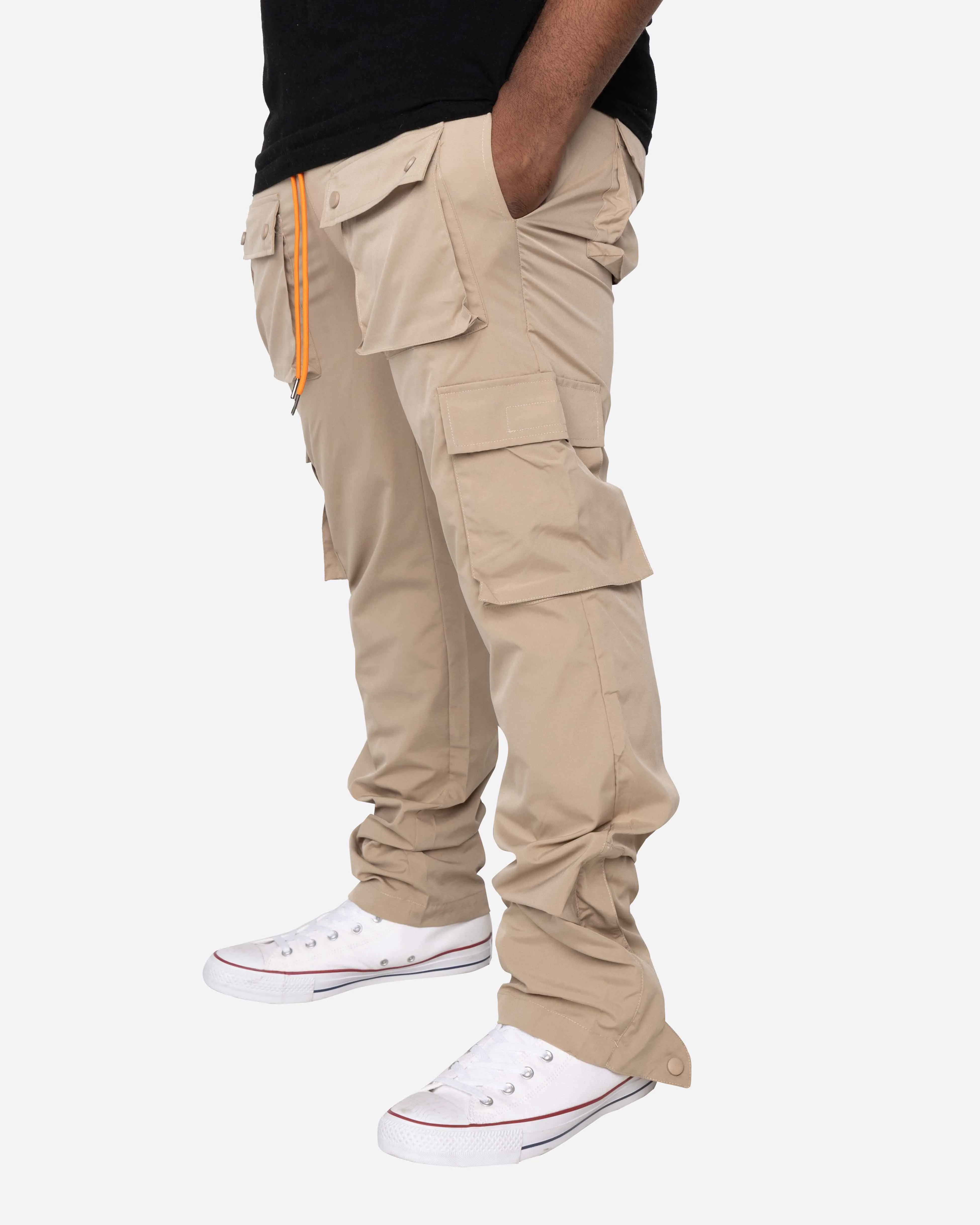 EPTM BIG N TALL SNAP CARGO PANTS-KHAKI