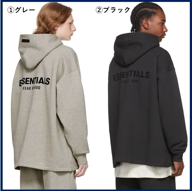 FEAR OF GOD  |Street Style Long Sleeves Plain Logo Hoodies