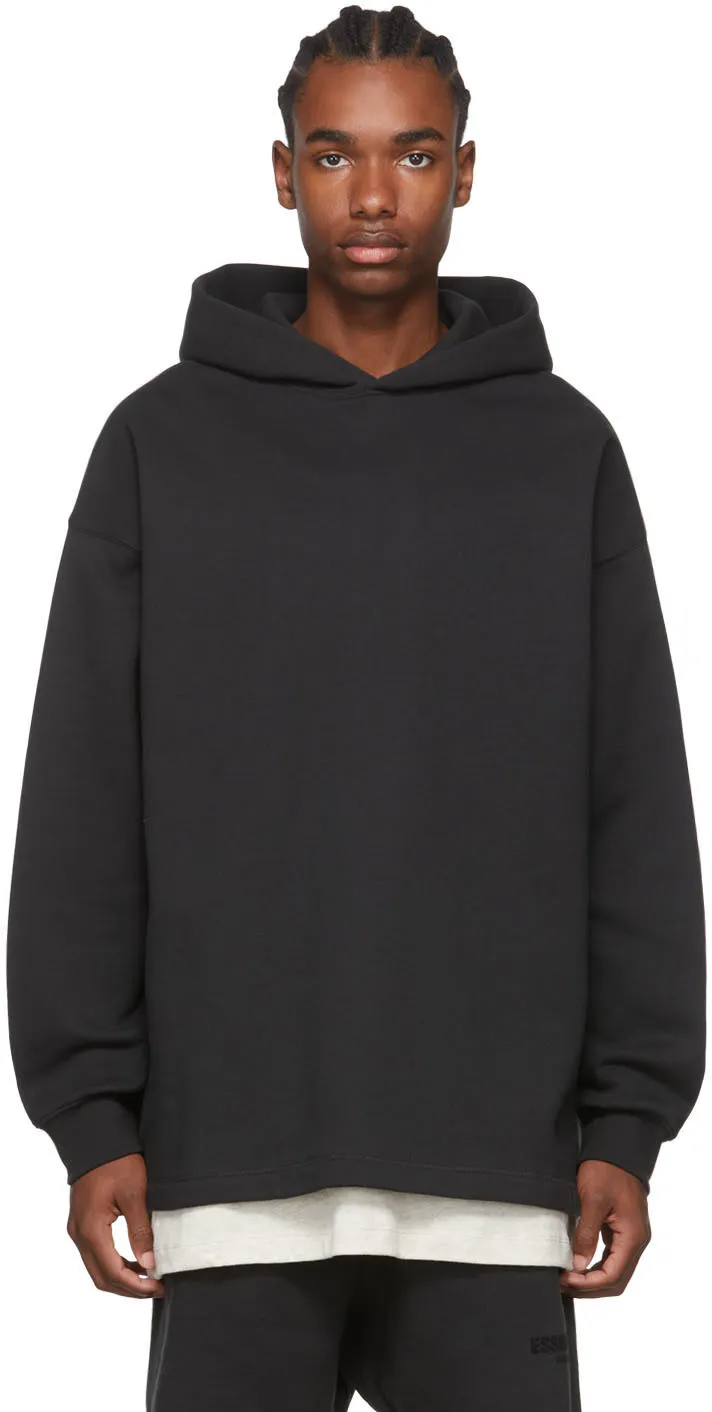 FEAR OF GOD  |Street Style Long Sleeves Plain Logo Hoodies