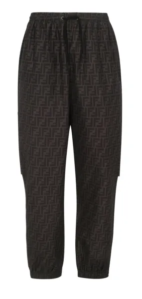 Fendi All Over Logo Drawstring Sweatpants