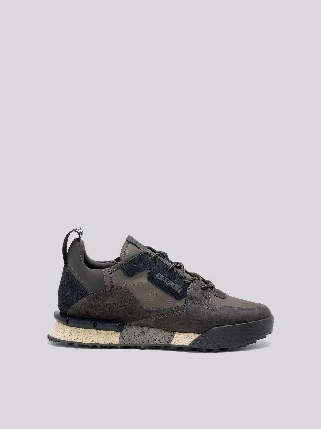 FIELD MELT LEATHER AND SUEDE SNEAKERS