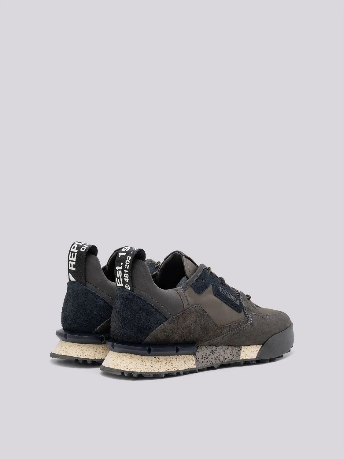 FIELD MELT LEATHER AND SUEDE SNEAKERS