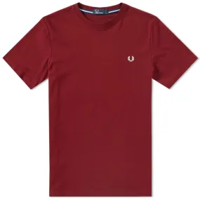 Fred Perry New Classic Crew Neck TeeRosewood