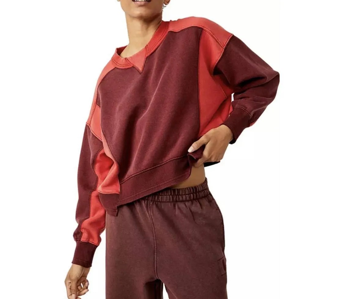 Free People  |Crew Neck Long Sleeves Hoodies & Sweatshirts