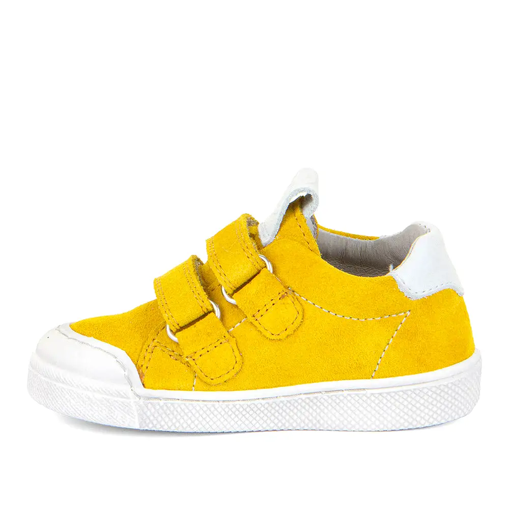 Froddo Rosario Velcro Yellow Flexible Sole Trainers