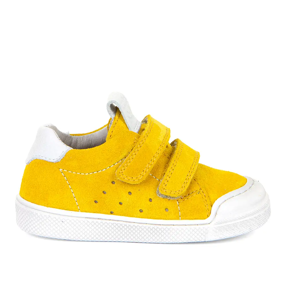 Froddo Rosario Velcro Yellow Flexible Sole Trainers