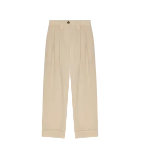 GANNI Textured Mid Waist Pants