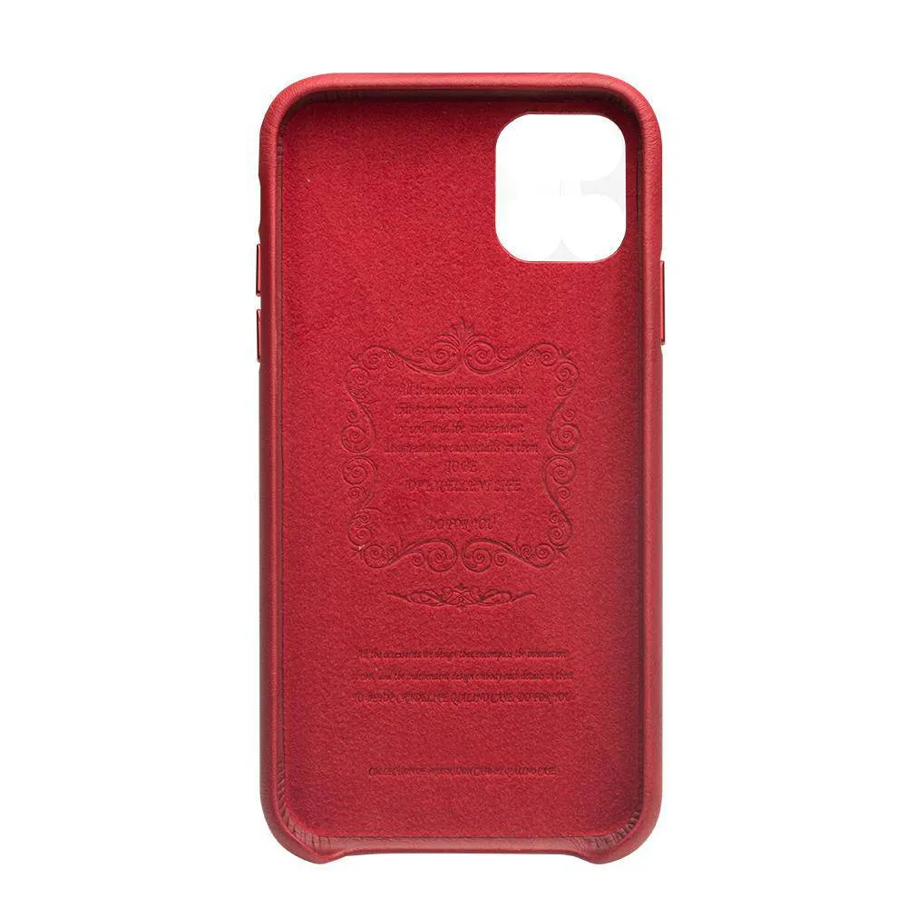 Genuine Leather Silm Back Cover for iPhone