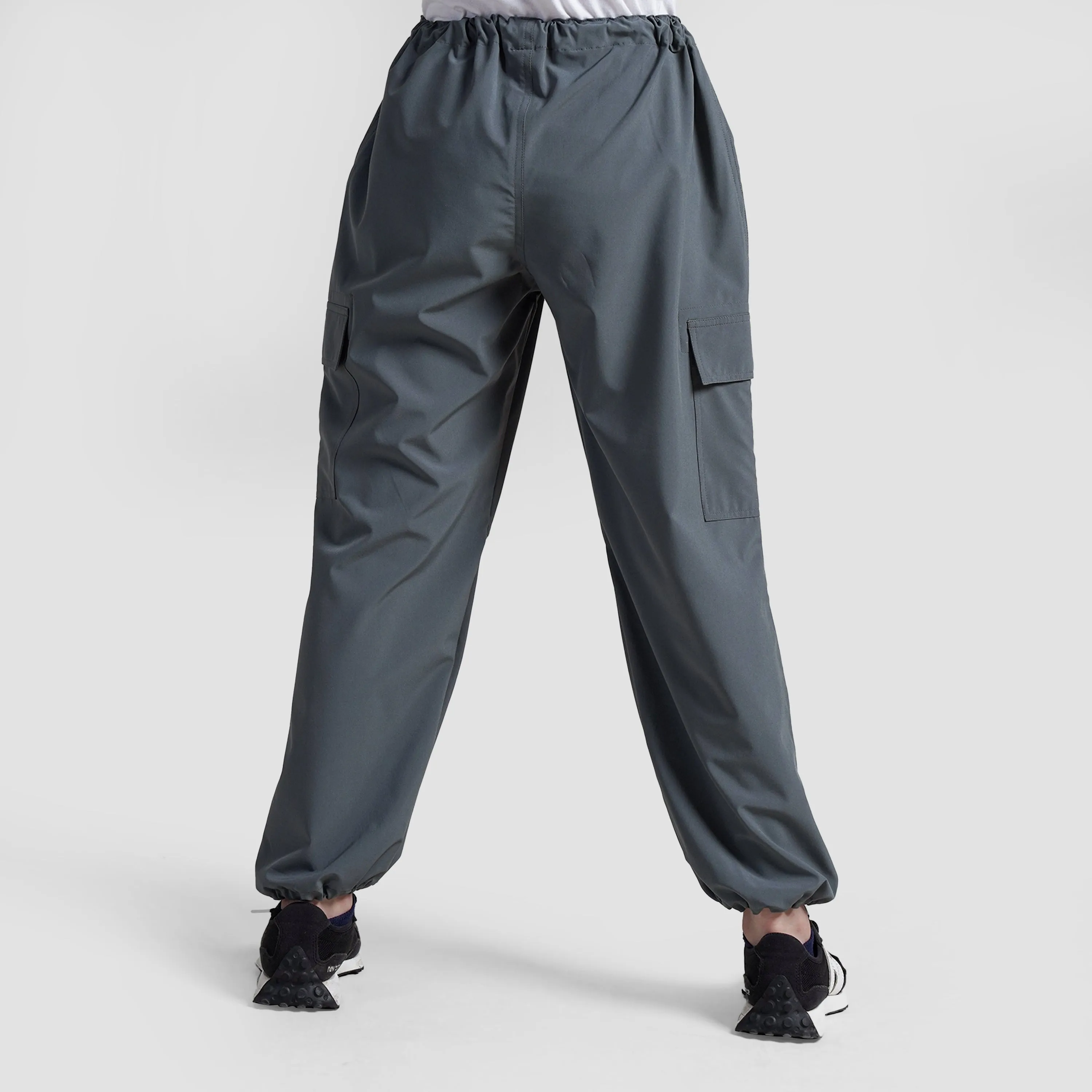 Girl Cargo Pants (Light Grey)