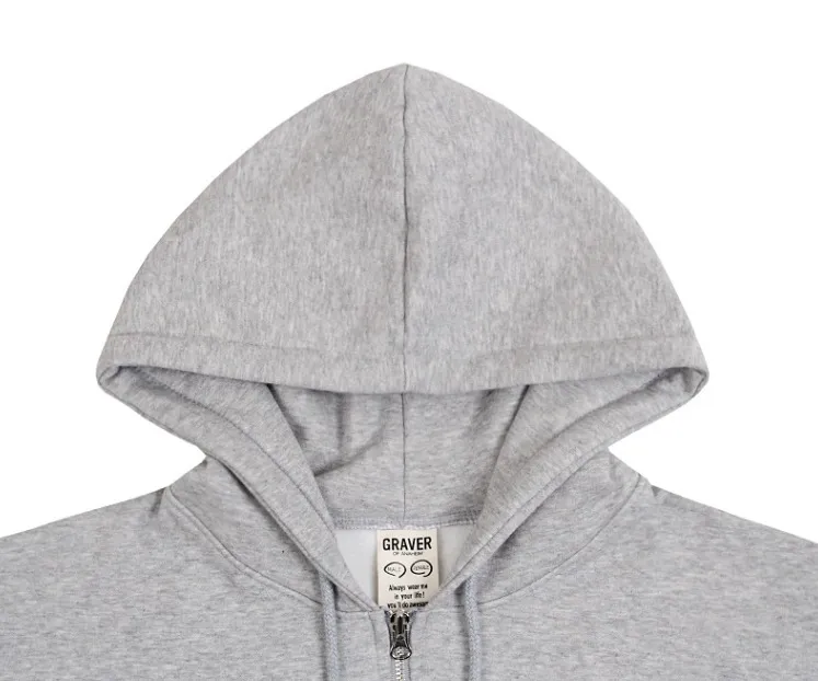 GRAVER  |[GRAVER]★CLOVER SMILE EMBROIDERY HOODED ZIP UP