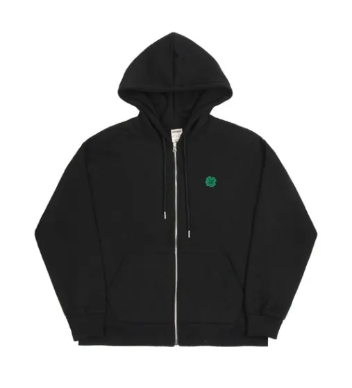 GRAVER  |[GRAVER]★CLOVER SMILE EMBROIDERY HOODED ZIP UP