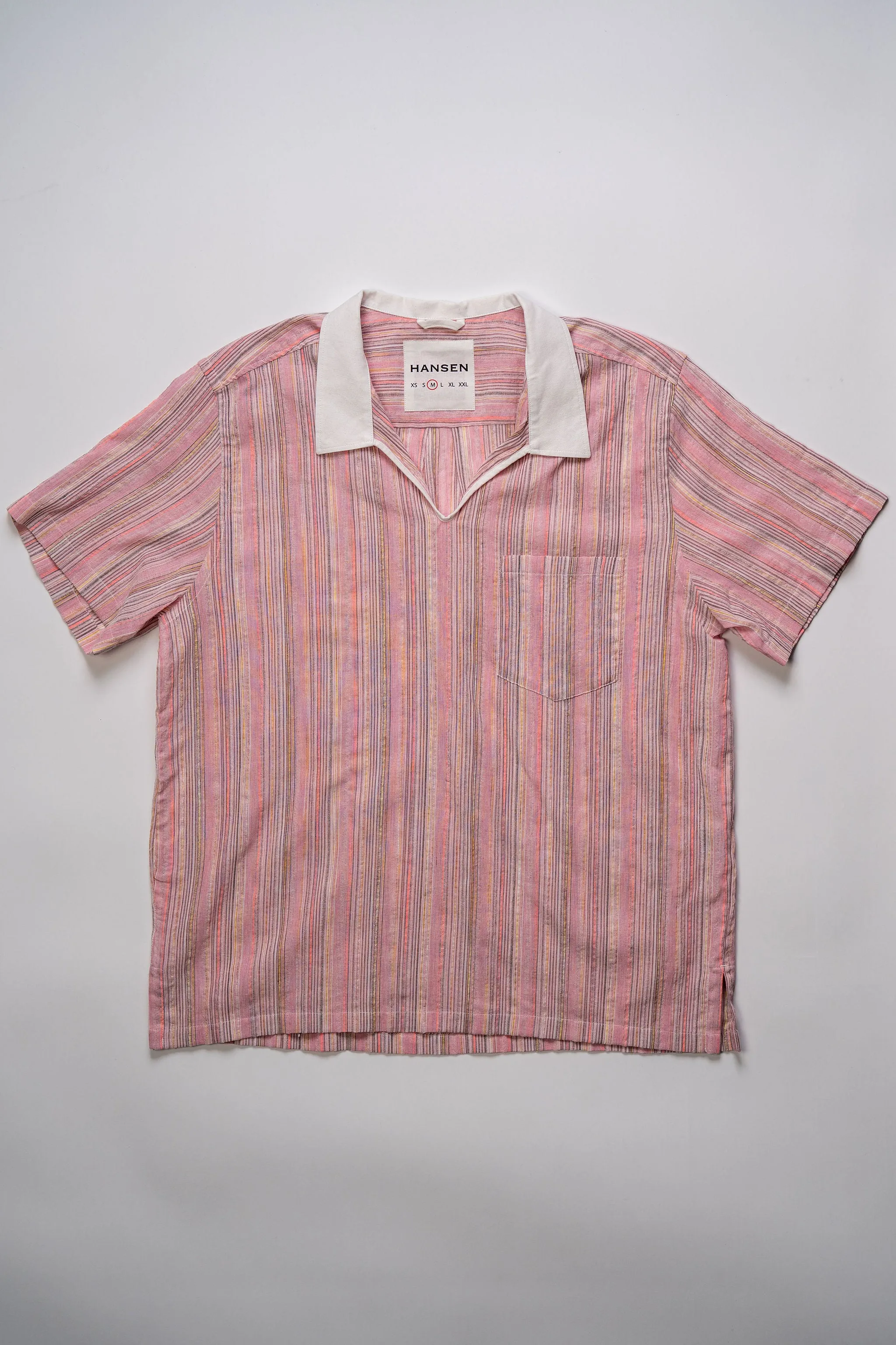 Hansen Garments Philip Short Sleeve Pull-on Shirt - Raspberry