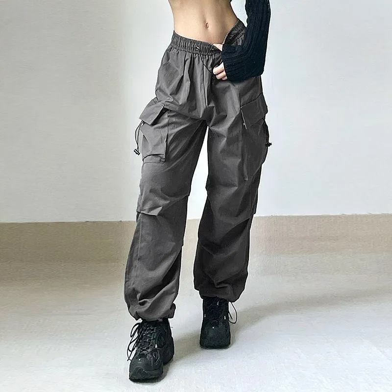 High Waisted Baggy Vintage Tooling Cargo Pants