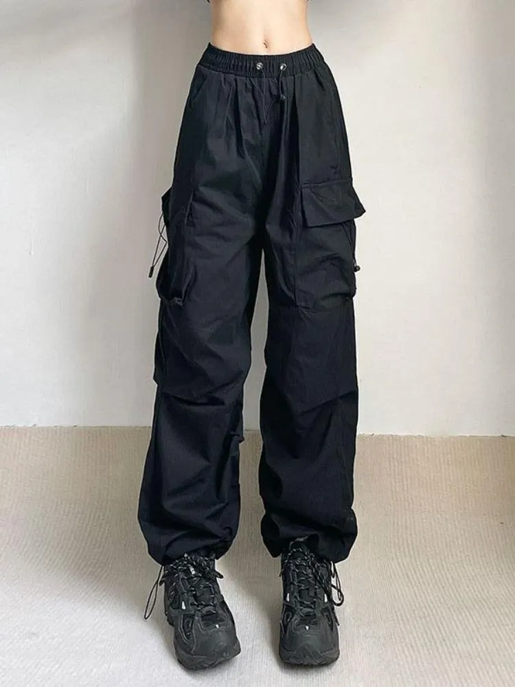 High Waisted Baggy Vintage Tooling Cargo Pants