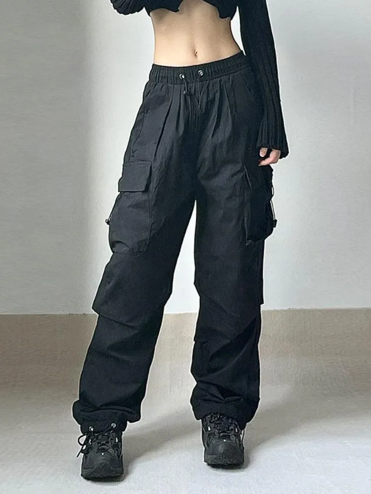 High Waisted Baggy Vintage Tooling Cargo Pants