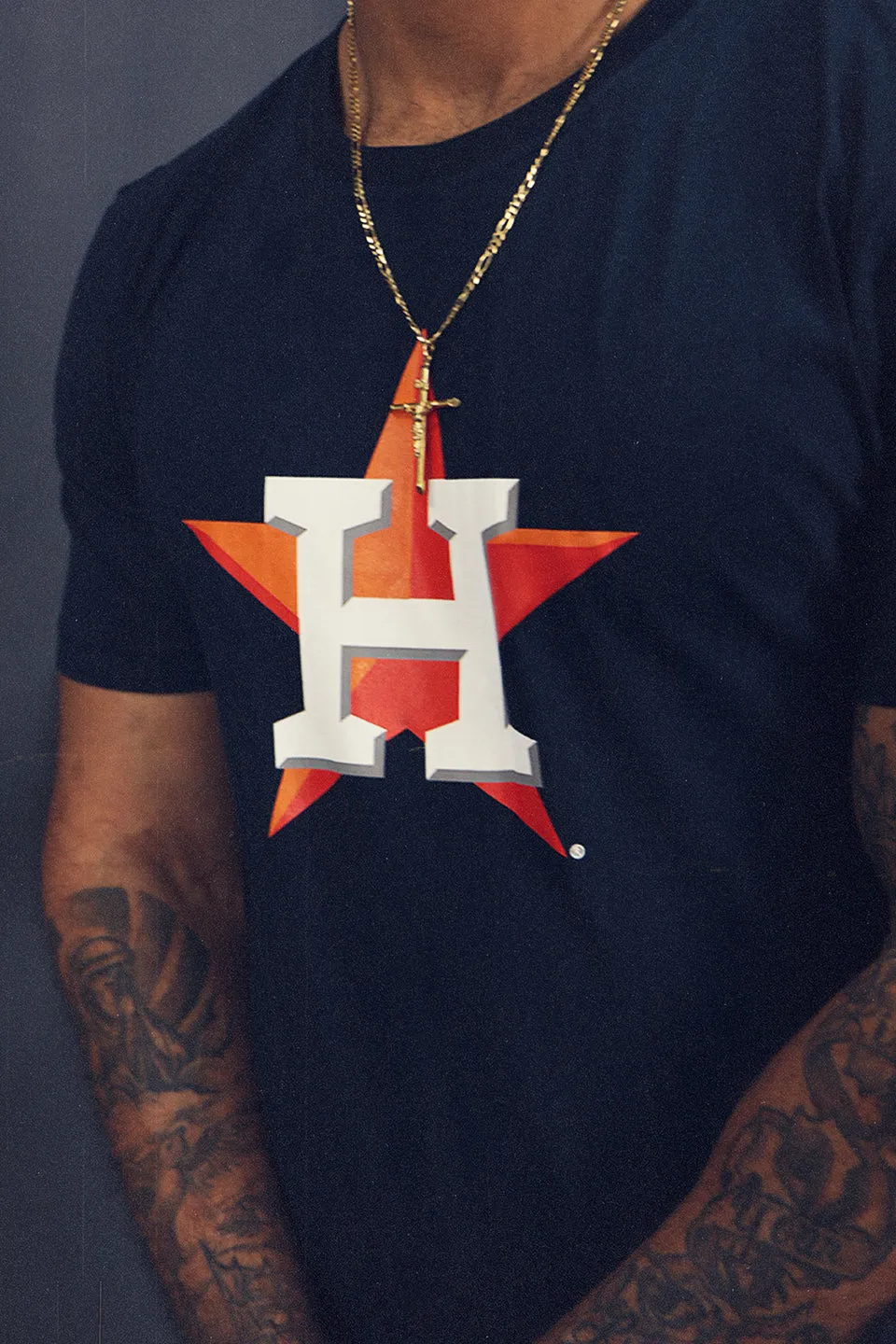 Houston Astros City Transit 59Fifty Fitted Matching Navy T-Shirt