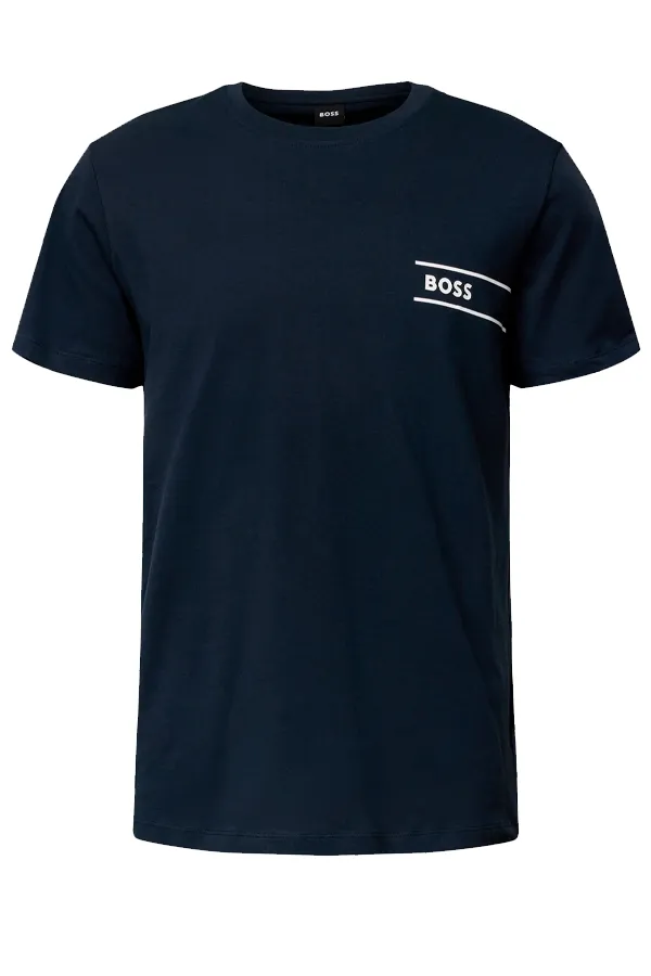 Hugo Boss Contrast Logo Tee Navy