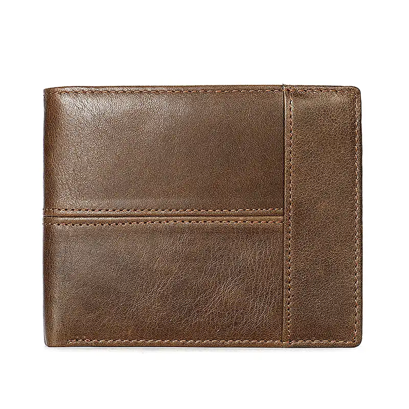 INSTOCK- Amazon Men's Genuine Leather Short Wallet First Layer