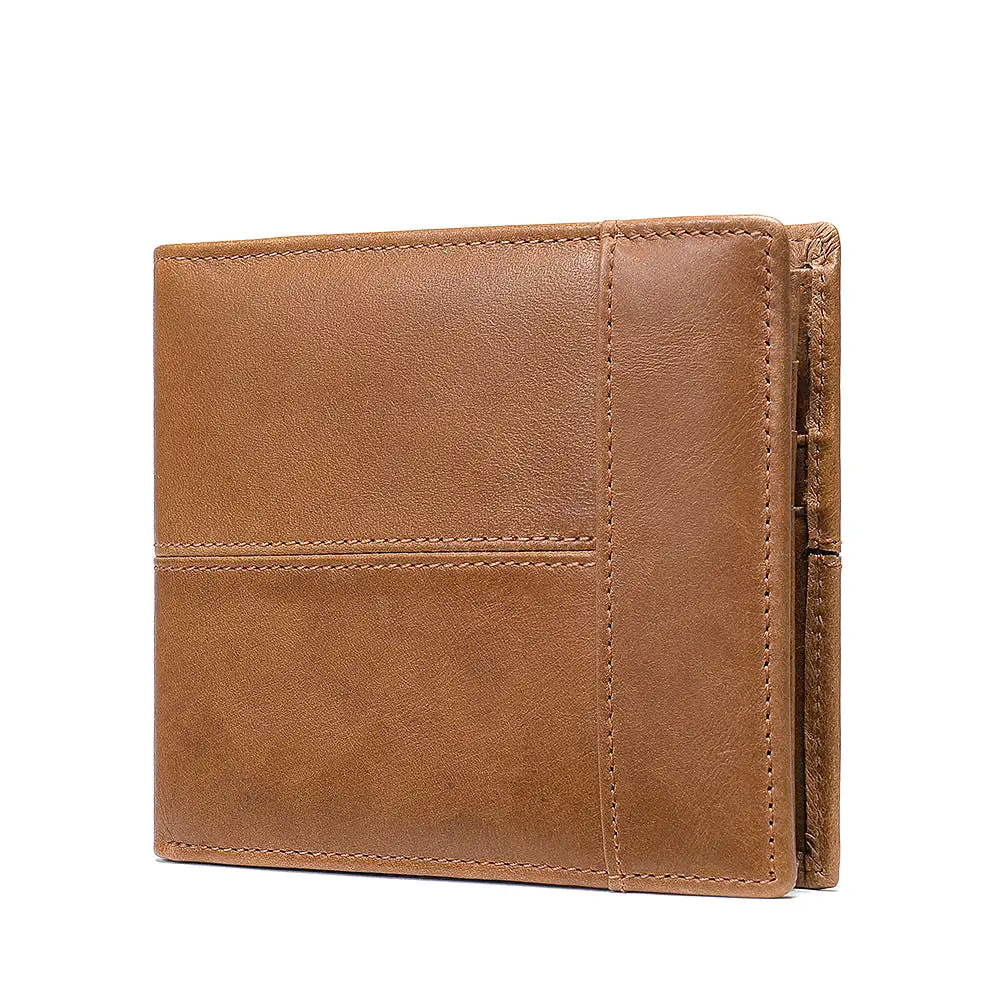 INSTOCK- Amazon Men's Genuine Leather Short Wallet First Layer