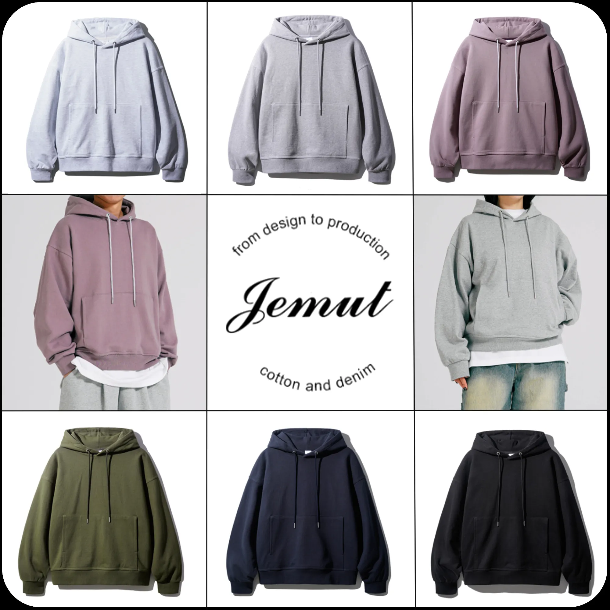 Jemut  |[JEMUT]★HANO HEAVY CROP HOOD