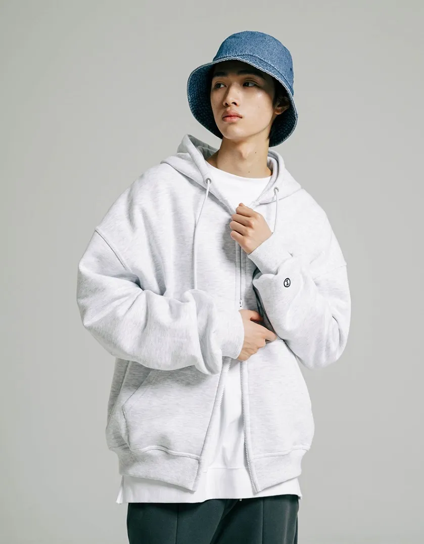 Jemut  |[JEMUT]★LOG OVERFIT TWOWAY NAPPING HOOD ZIP-UP