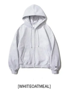 Jemut  |[JEMUT]★LOG OVERFIT TWOWAY NAPPING HOOD ZIP-UP