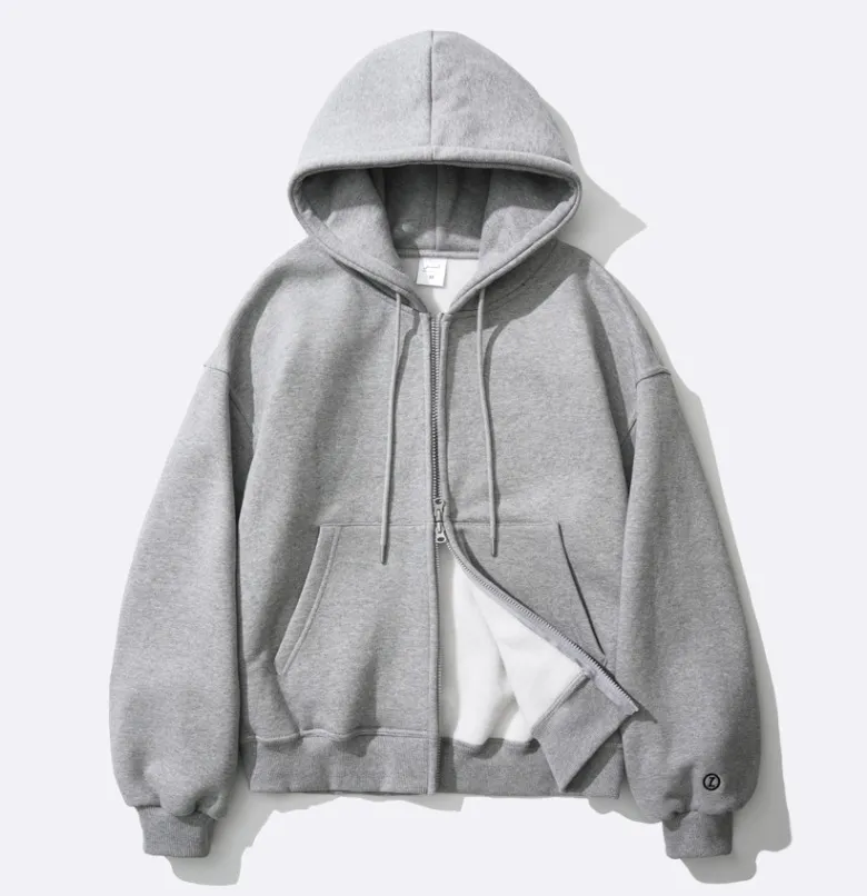 Jemut  |[JEMUT]★LOG OVERFIT TWOWAY NAPPING HOOD ZIP-UP