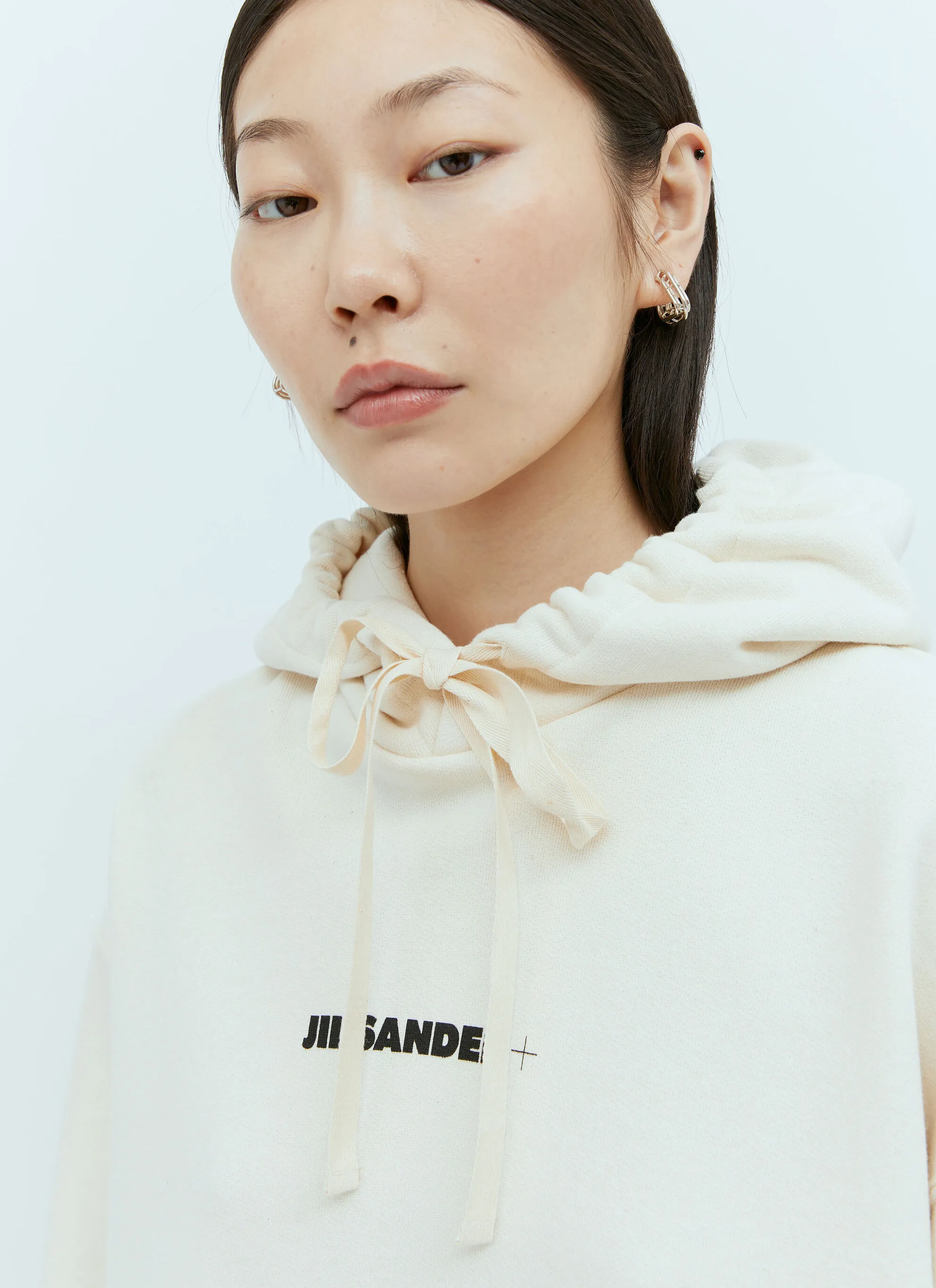 Jil Sander  |Long Sleeves Plain Logo Hoodies & Sweatshirts