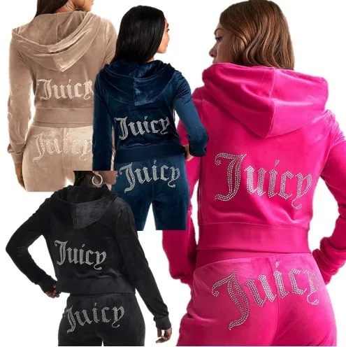 JUICY COUTURE  |Sweat Street Style Plain Logo Hoodies & Sweatshirts