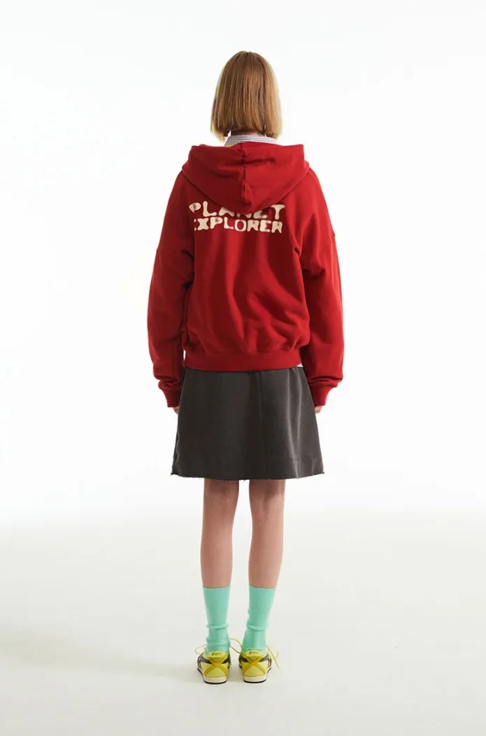 KIRSH  |[ KIRSH ]★DOODLE CHERRY PLANET EXPLORER HOODIE ZIP UP